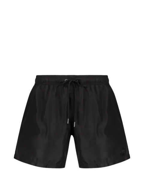Plein Sport drawstring-waist logo-patch swim shorts Black PS26MBM09