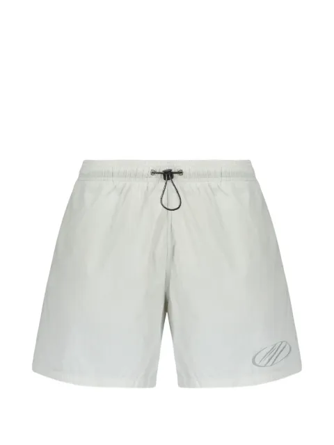 Plein Sport logo-print drawstring swim shorts White PS26MBM02