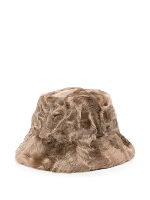 Liska textured-finish bucket hat Neutrals OM900319