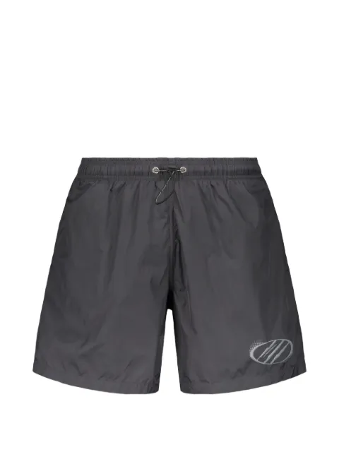 Plein Sport logo-print drawstring swim shorts Grey PS26MBM02