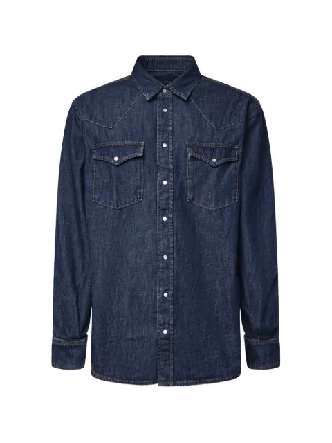 DONDUP western-yoke chest-pocket shirt Blue UC343RDF0272UMY4800