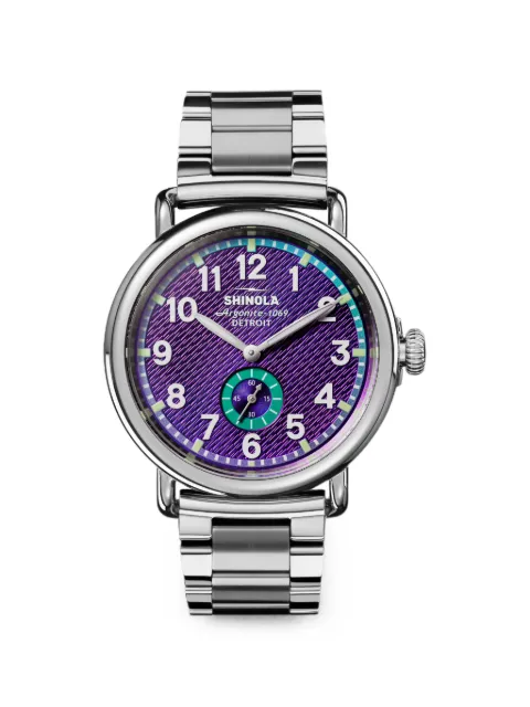Shinola Runwell Sub Second 41mm watch Purple S0120494133