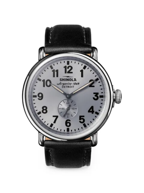 Shinola Runwell Sub Second 47mm watch Grey S0120494137