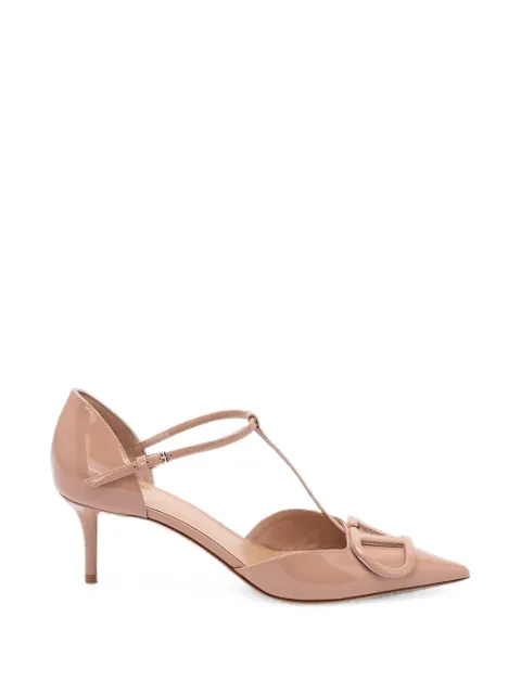 Valentino Garavani VLogo Signature T-bar pumps Neutrals WS0NP7DUW