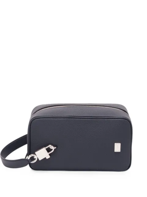 Dolce & Gabbana Lock pebbled leather wash bag Blue BM2449A0370