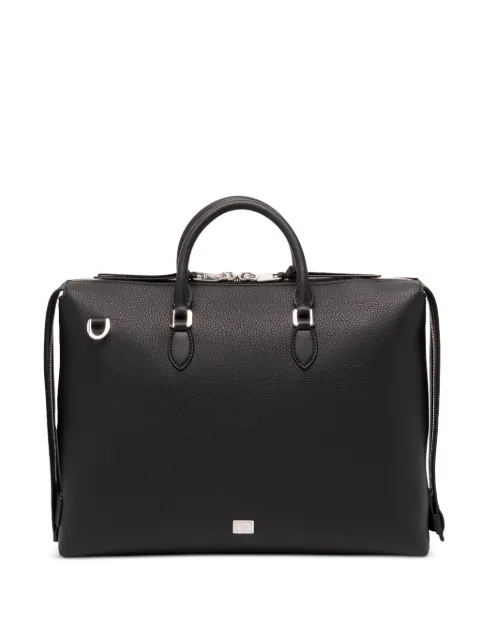 Dolce & Gabbana pebbled-leather briefcase Black BM2706A0370