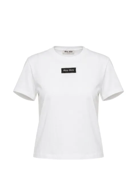 Miu Miu jersey T-Shirt White MJNA456398SOOO