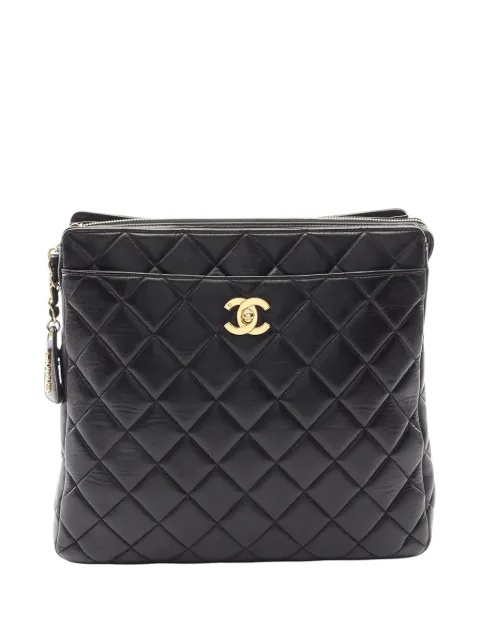 CHANEL Pre-Owned 1996-1997 CC Quilted Lambskin backpack Black MQ7V5S3CFWY4ZE92