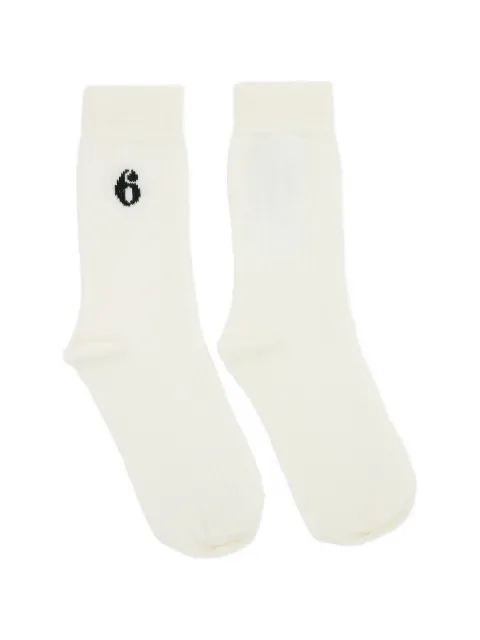 MM6 Maison Margiela wool blend socks White S52TL0039M13291