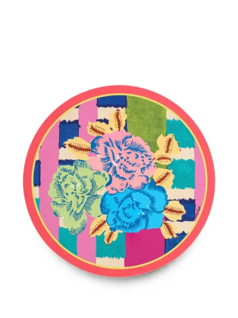 Lisa Corti Ankara floral-print placemat Pink 0MATDIAM39MC