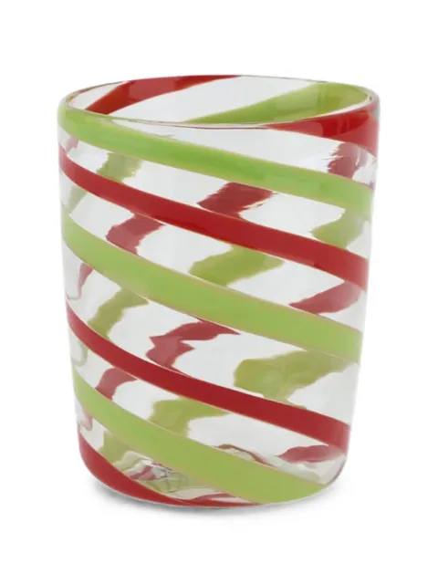 Lisa Corti x Canna Spiral decorative glasses (set of two) Red 26SGLASSGL