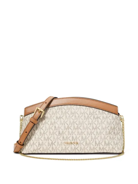 Michael Michael Kors Athena small Signature logo convertible clutch Neutrals 30S6G13C5B