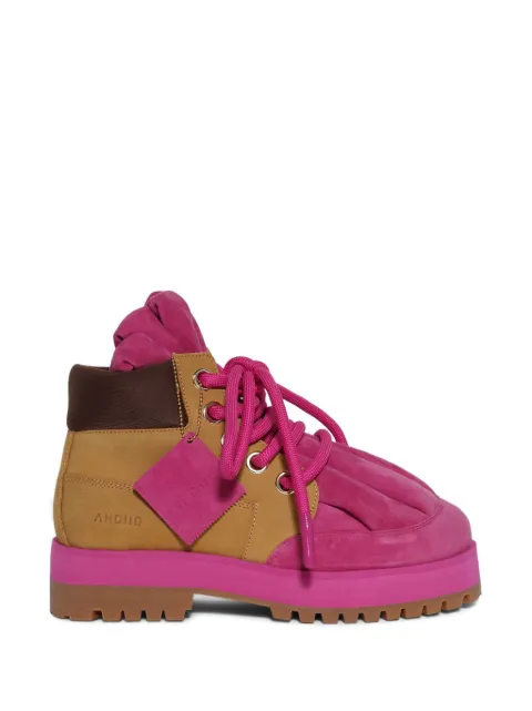 AHDIID New York panelled boots Pink AHD0003