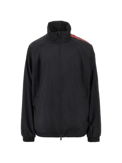 Y-3 stripe-detail zip-up sweatshirt Black KS3804