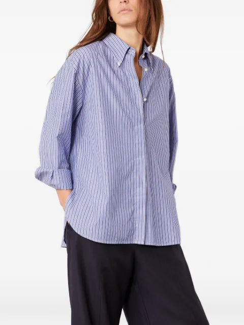 Officine Generale Yari striped button-down shirt Blue W26WSHI006PRE
