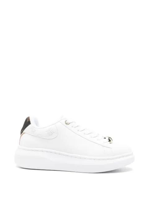 GUESS USA logo-embossed platform sneakers White FLTFRELEA12WHITE