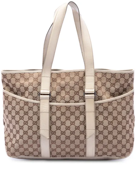Gucci Pre-Owned 2000-2015 GG Canvas tote bag White RVJGJL0FPTPKAP0X