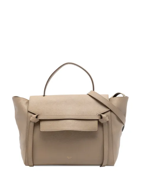 Celine Pre-Owned 2016 Mini Grained Calfskin Belt Bag satchel Neutrals C78JPEITDAPB1HHJ