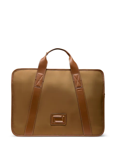 Lancel 45 Mistral logo-patch holdall Brown A1406750TU
