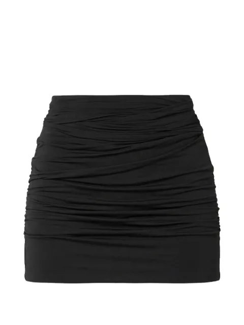 WARDROBE.NYC ruched mini skirt Black W3034H26NYBLK