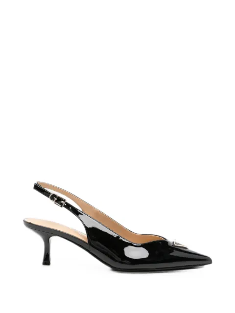 GUESS USA logo-plaque slingback pumps Black FLTYNNPAF05BLACK