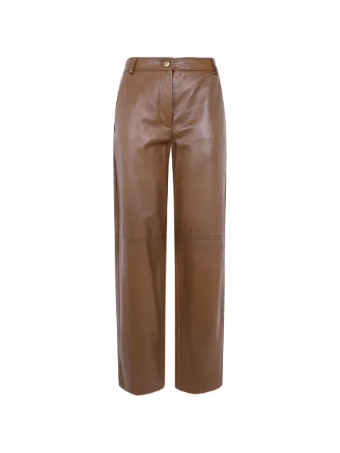 Max Mara belt-loops trousers Brown 2626436011600
