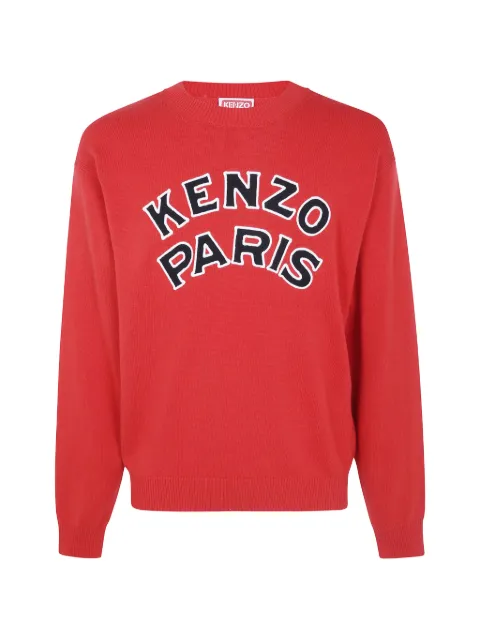 Kenzo logo-embroidered sweatshirt Red FG65PU8223EW