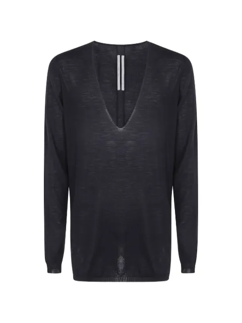 Rick Owens V-neck wool sweater Black RU02F4611M