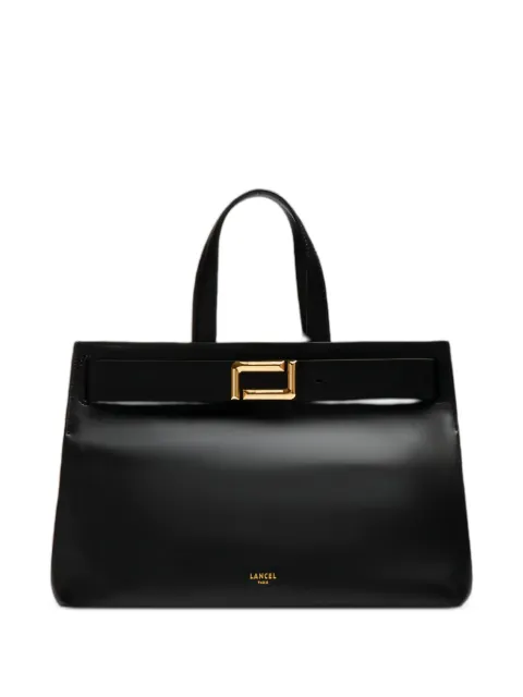Lancel M Angele buckle-detail leather tote bag Black A1401710TU