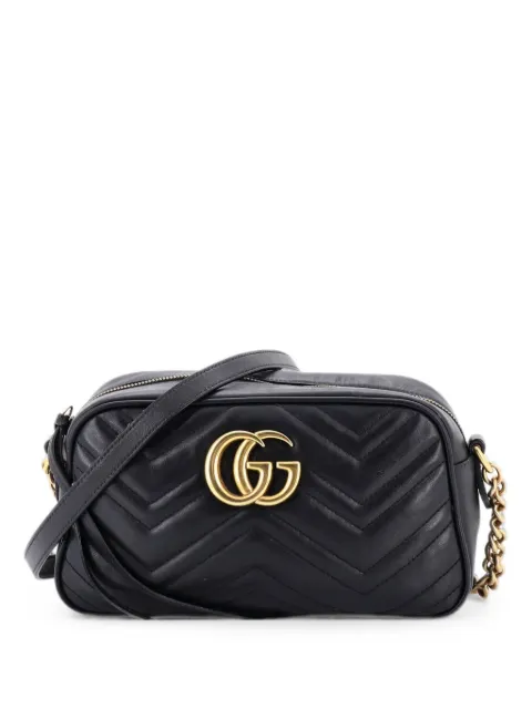 Gucci Pre-Owned GG Marmont Shoulder Bag Matelasse Leather Small crossbody bag Black ZFJI08UX4SPYOMR3
