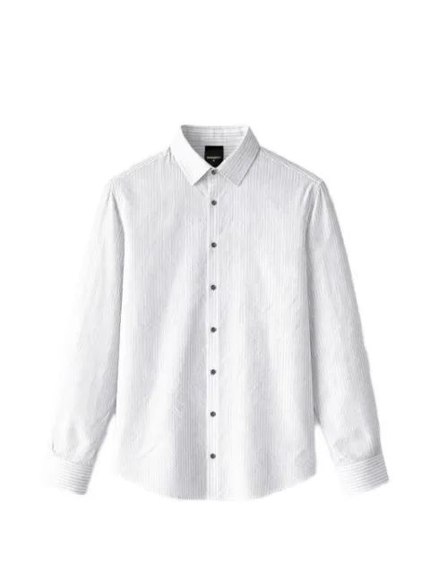 Patrizia Pepe pinstripe-print textured shirt White 5C0310A763