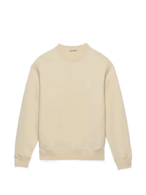 JW Anderson embroidered crew-neck sweatshirt Neutrals JW0238PG1905