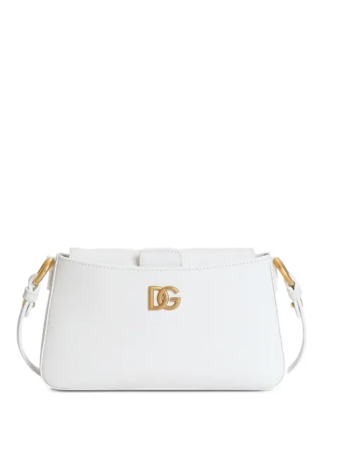 Dolce & Gabbana logo-plaque shoulder bag White BI3466A3P00