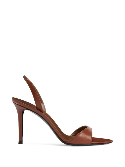 Giuseppe Zanotti Lilibeth laminated leather sandals Brown E500001038