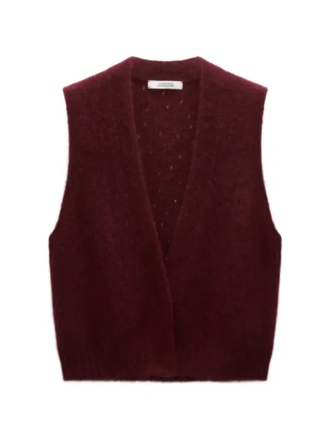 Dorothee Schumacher V-neck knitted gilet Red 510102
