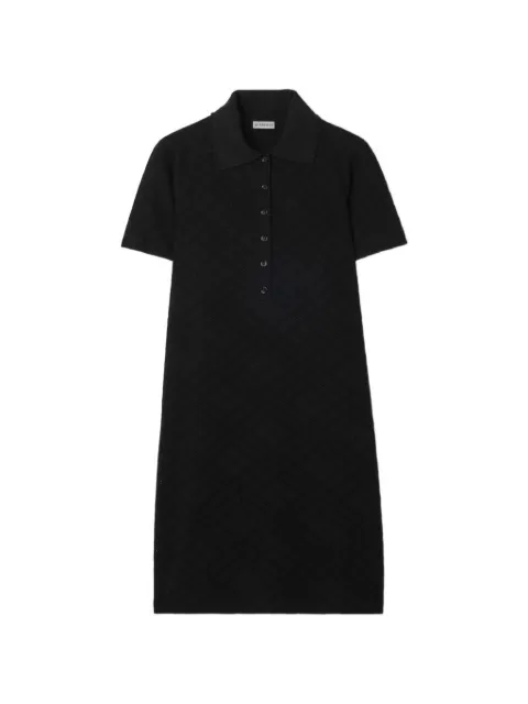 Burberry Burberry Check pointelle midi dress Black 8122352
