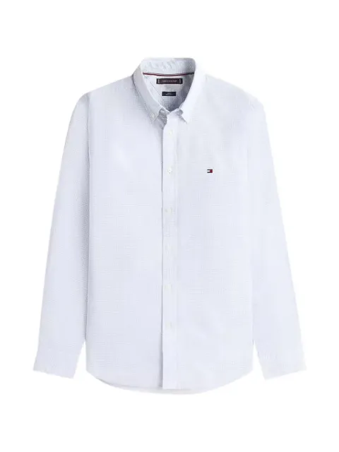 Tommy Hilfiger logo-embroidered shirt Blue FMW0MW41711
