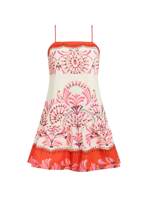 Marie Oliver Eileen ruffled mini dress Neutrals 2E24245250B
