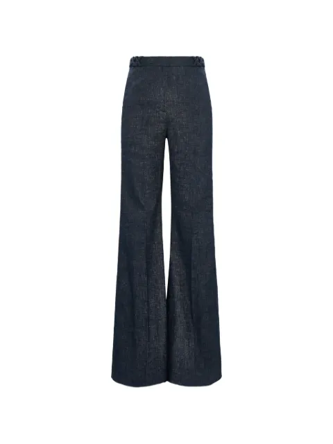 Dorothee Schumacher braided-waistband wide-leg jeans Blue 546203