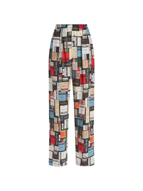 Moschino printed trousers Black A03295562