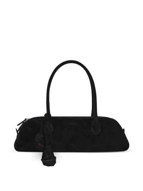 Magda Butrym Brigitte Trapeze floral-detail tote bag Black 908726