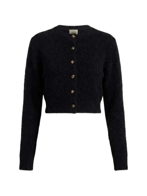 KHAITE Paloma textured cardigan Black PALOMA