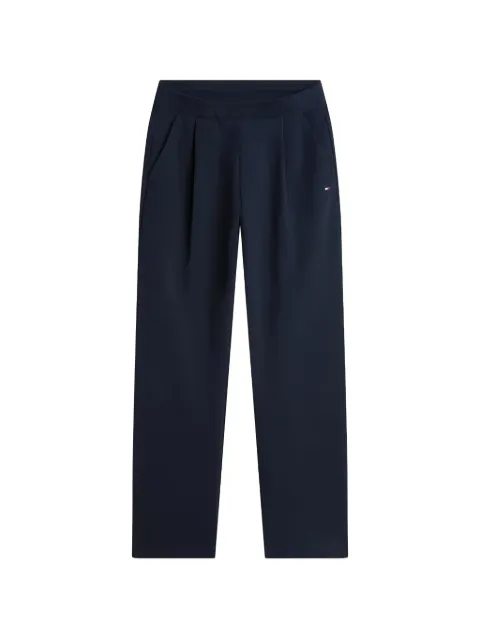 Tommy Hilfiger embroidered pleated track pants Blue MW0MW41763