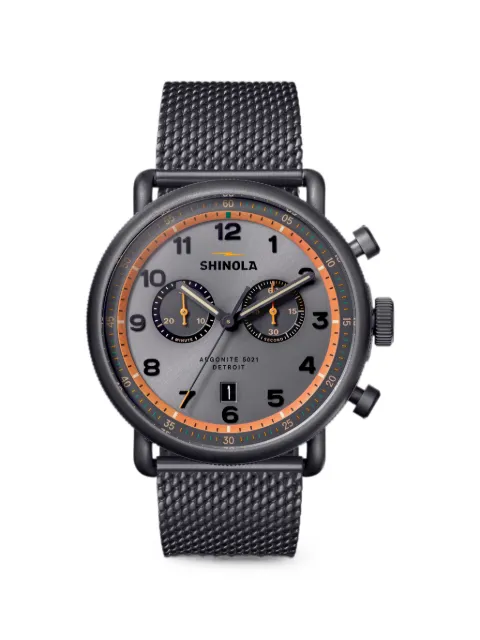 Shinola Canfield 43mm watch Grey S0120494097