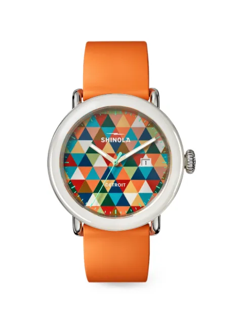 Shinola Detrola 41mm watch Orange S0120494109