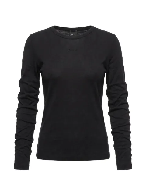 PINKO ruched long-sleeve sweater Black 107317A3H0