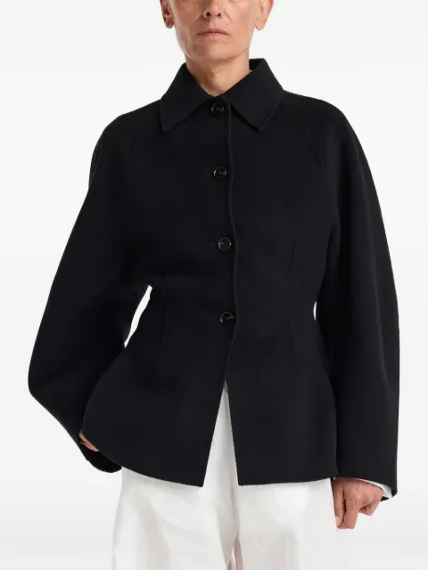 Róhe button-up coat Black 42011024