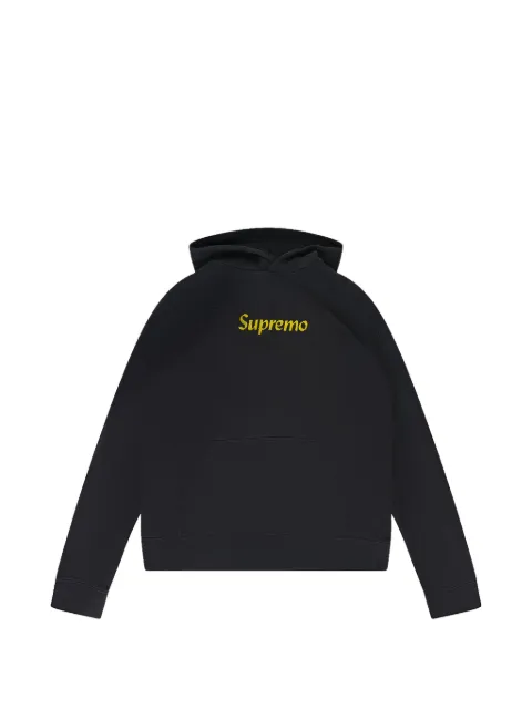 RHUDE Supremo kangaroo-pocket hoodie Black RHDMHDS1957