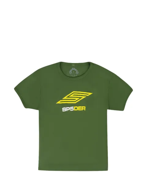SP5DER logo-print short-sleeve T-shirt Green SP5DER515