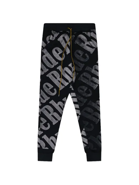 RHUDE logo-print track pants Black RHDMBTM0244BLK